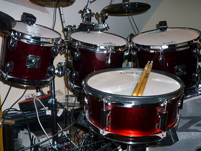Gretsch Catlina Kit and Jobeky 12 inch Stealth Snare Drum