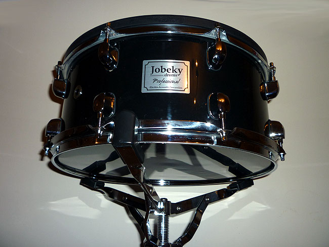 Jobeky 14inch Custom Snare Drum in Piano Black